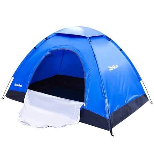 Otohiket 1/2/3/4 Person Camping Tent Waterproof Lightweight Dom Tent Portable Backpacking Tent with Rainfly and Charging E-Port Flap for Outdoor Hunting Hiking