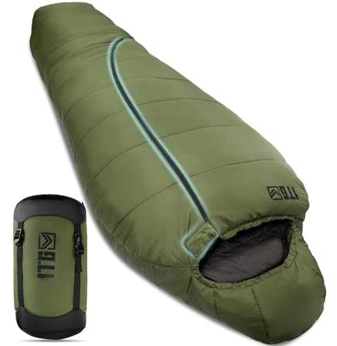 Mummy Sleeping Bag, All Season Sleeping Bag for Adults Cold Weather with Adjustable Hood, Phone Pocket for Hiking, Camping, Traveling, Adults & Kids