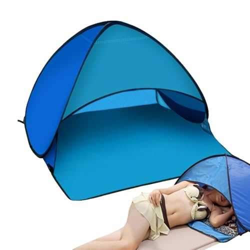 Dog Beach Tent | Automatic Shade Protection Tent With Head PopUp Canopy - Portable Windproof Sun Shade With Mobile Phone Stand For Camping, Beach, Picnic