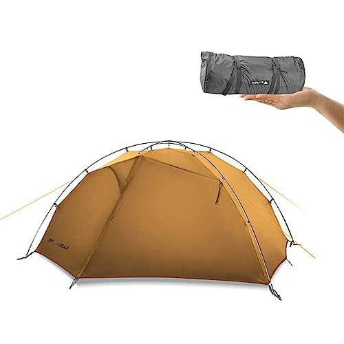 3F UL GEAR Taiji 2 Camping Tent Ultralight Waterproof Professional Backpacking Tent, 2 Person Tent for Camping/Fishing/Hiking/Climbing