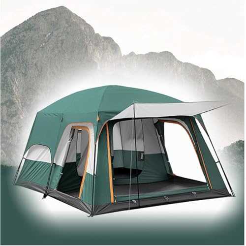 Wrobelax Pop Up Tents Camping 5 to 8 Persons Sunscreen,Two Bedrooms and One Living Room Camping Tent Light and Practical Stand Up Tents for Adults Ideal for Camping in the Garden