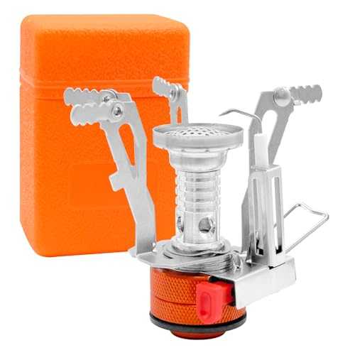 Camping Gas Stove, Portable Windproof Backpacking Stove Cooking Stoves 3000W Camping Stove with Carry Box, Outdoor Camping Gas Stove for Cooking Hiking Travelling Fishing BBQ Picnic