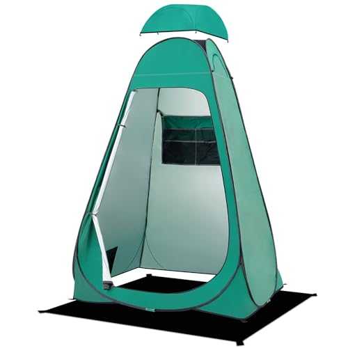 BRIAN & DANY Pop Up Toilet Tent, Portable Shower Tent, Privacy Changing Tent, Camping Toilet Tent for Hiking Beach, UPF 50+ & Waterproof, 120 x 120 x 190cm