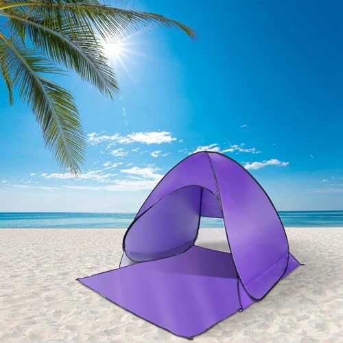 KOCASO Pop Up Beach Tent for 2-3 Person, UPF50+ Anti-UV Sun Shelter w/Storage Bag