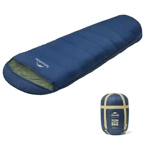 Naturehike Mummy Sleeping Bag, Cotton Sleeping Bag for Adults and Children, 300GSM/600GSM Winter Sleeping Bag, Ultralight & Portable & Compact, Four Seasons Waterproof with Compression Bag