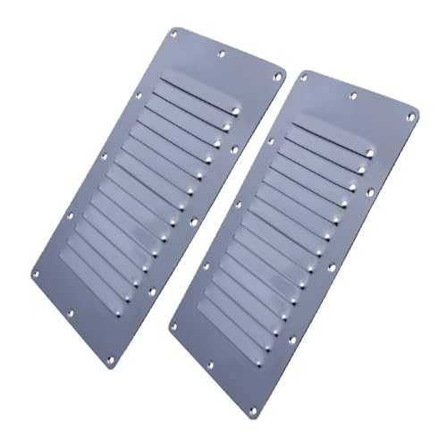 BGTSF Stainless Steel 316 Louvre Air Vent, Air Vent Grille Cover Ventilation Grill，Marine Boat Cabin Ventilation Ventilator Grille Cover Accessories Boat Accessories Marine