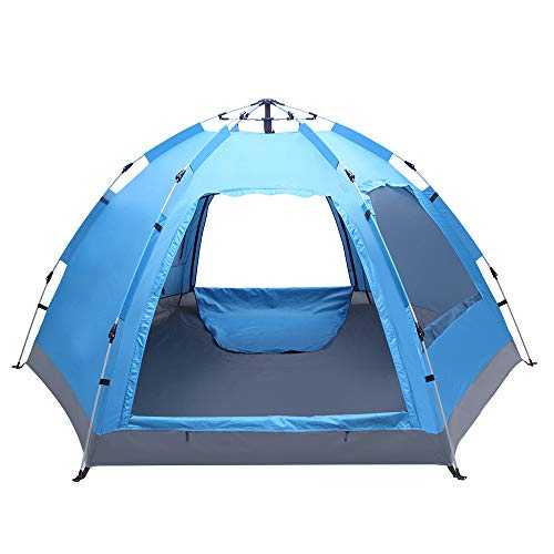 Instant Pop Up Tent Family outdoor Camping Tent 3-4 Person Portable Durable Tent Waterproof Windproof Rooftop Tents, for Camping Hiking Travel outdoor Activities