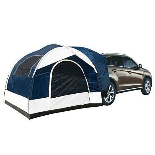 Universal SUV Family Camping Tent - Up to 6-Person Sleeping Capacity，Universal Fit, Blue,Gery, Suitable Camping Traveling Family Outdoor Activities