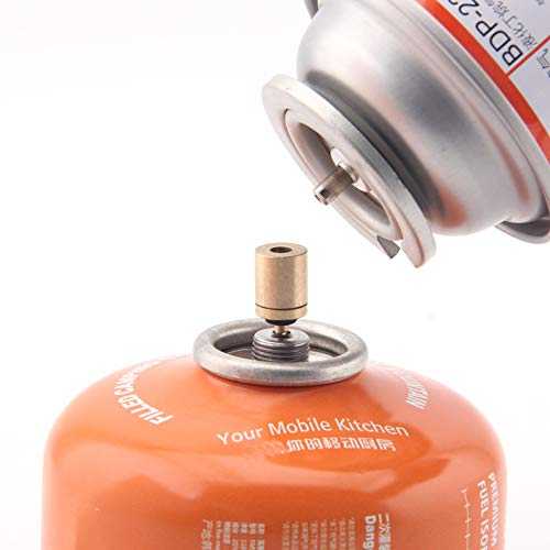 Adapter Gas Refill Adapter Butane Refill Adapter Filling Butane Canister Adapter for Backpacking Camping Stove
