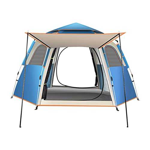 CYTGOUPER Fully Automatic Pop Up Family Tent,Oxford Cloth Double Layer Camping Tent for Hiking Traveling Backpacking