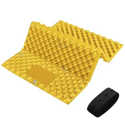 GWAWG Ultralight Hiking Sit Mat with Elastic Band, Foldable Portable Waterproof Thermally Insulated Seat Pad for Outdoor Park Picnic Camping Hiking Playground Adventures, Stay Warm and Dry