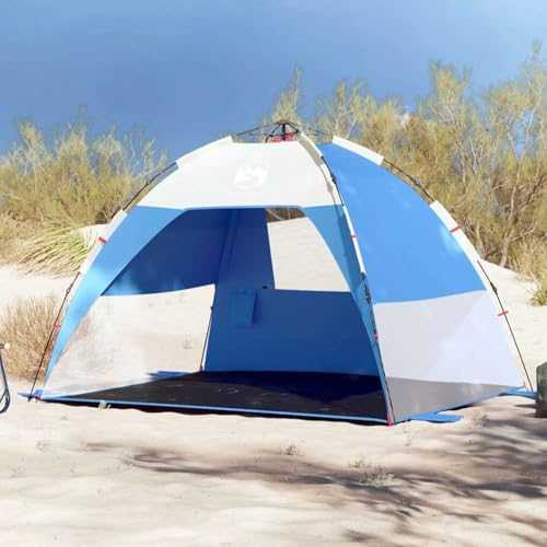 Home Garden,Beach Tent 2-Person Azure Blue Quick Release Waterproof