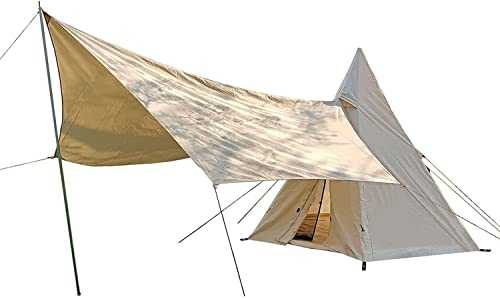 Camping Pyramid Tent for 2~3 Person Teepee Tent for HuntinFamily Team Backpacking Camping Hiking - Camping Yurt Tent (Tent + Canopy) beautiful scenery