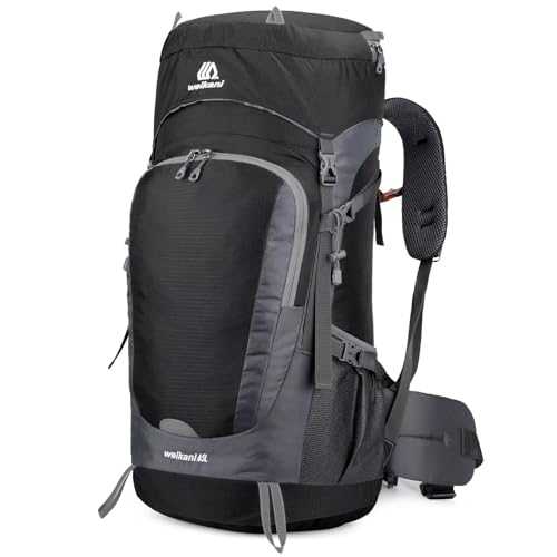 Mxaeyar 65L Hiking Backpack with Rain Cover Lightweight Camping Daypack Large Trekking Backpack for Men Women Waterproof Rucksack for Outdoor Travel Hiking Trekking Camping Sport