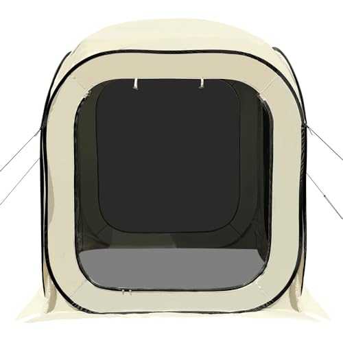 Screen House Tent Pop-Up for 2-10 People, Portable Screened Tent Camping Canopy with Vents Doors, Carry Bag, Instant Screen Camping Tent for Patio, Backyard, Party, Outdoor Activities