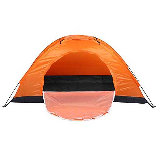 Nunafey Single Person Tent, Dome Tents for Camping, Waterproof Outdoor Tent Backpacking Tent Lightweight Tents for Hiking Fishing Climbing(Orange)