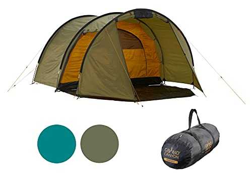 Grand Canyon Robson 4 Tunnel Tent for 4 People Ultra Light Waterproof Small Pack Size Tent for Trekking Camping Outdoor