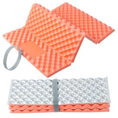 Litinliv 2PCS Folding Foam Mat Camping, Outdoor Foam Cushion, Waterproof Sitting Pad, Ultralight Hiking Sit Mat, Moisture-Proof Folding Seat Mat, Portable Foam Cushion for Camping Fishing Outdoor