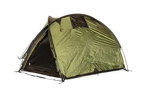 Snugpak The Bunker WGTE 3-Person Dome Tent - Waterproof Tent with Fly-First Pitch, Aluminium Poles, Flame Retardant Material - Lightweight Utility Tent with Internal Pockets - With Repair Kit & Bag