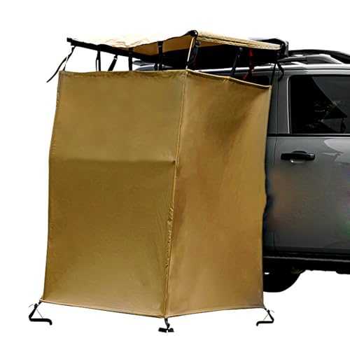 Portable Car Side Rack Shower Tent for Camping Boating Fishing and Travel Privacy Enclosure and Dressing Room Top Popup Toilet Tents