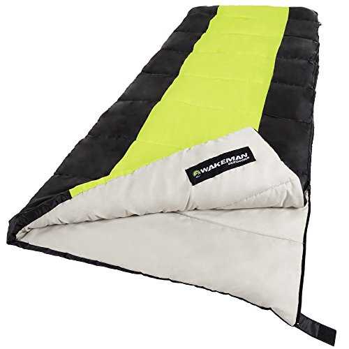 Wakeman Outdoors Sleeping Bag-Lightweight, Carrying Bag with Compression Straps Included-Great for Adults