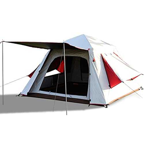 gazebo with sides， Camping Tent | 6 Person Cabin Tent with Instant Setup, Pop Up Tent, Outdoor camping Canvas Tent Family Camping Use, Easy To Assemble