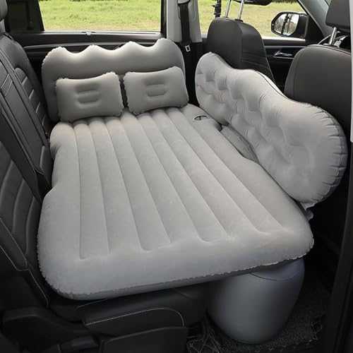 SZSXYBZ Customize what you need Inflatable Car Air Mattress for Jeep Compass 2018-2023, Car Air Beds Portable Thickened Back Seat Airbed Mattress Sleeping Beds for Outdoor Travel,Grey/C