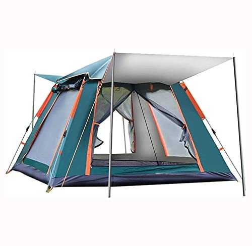 Camping Tents 6-7 Person Camping Tent Automatic Tent with Top Rainfly Instant Cabin Tent Advanced Venting Design