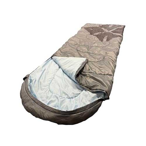 OLPRO Outdoor Leisure Products The Stafford Sleeping Bag - Grey, Camping, ISO Rated 3 Seasons, Adult, Small Packed Size, lightweight, Compression Stuff Bag, Soft, Insulated, for Camping, Backpacking