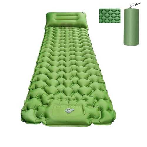 Alchiauto Camping Sleeping Pad inflatable pad mattress with Pillow and bag air self-inflating matt bed Compact for Outdoor Camping, Backpacking,Hiking,Tents for sleep
