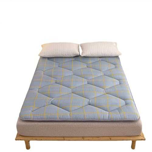 mattress mattressFuton Mattress Topper Full Japanese Floor Mattress Memory Foam Tatami Roll Up Mattress Thick Tatami Mattress Suitable for Camping Bedroom Grey 90x200cm