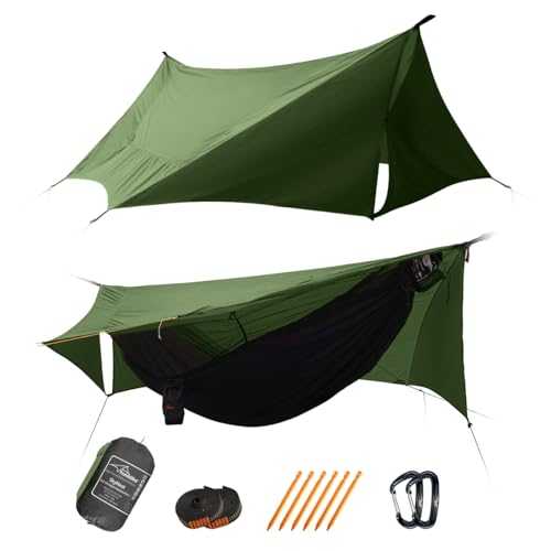 Travel Bird Ultralight Hammock Tent for Camping, All in One, Quick Setup