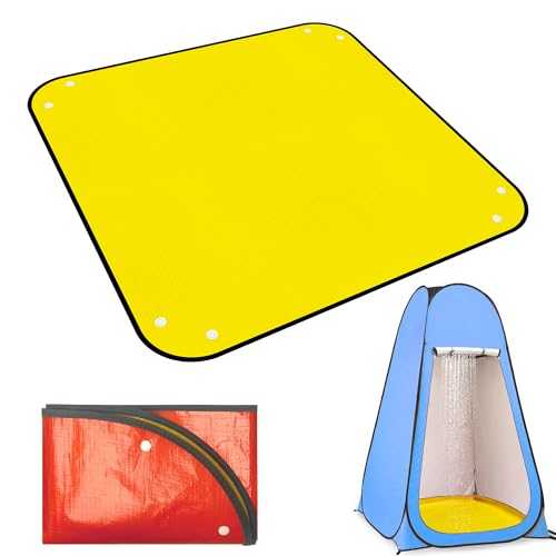 39.5" Camp Shower Tent Bottom Mat, Non Slip Changing Tent Bottom Pad, Removable Outdoor Shower Tent Floor Mat, Portable Pop up Privacy Tent Damp Pad, Prevent Dirtying & Protect Feet, Only Cushion