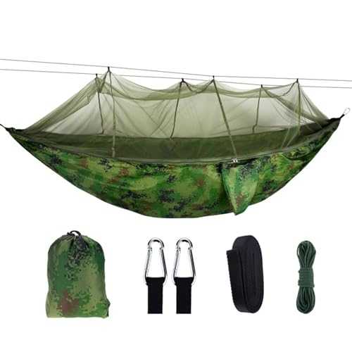 SRKATI Camping Hammock 1/2Person Lightweight Camping Hammock Tent Awning Mosquito Net Hammock Canopy 210T Nylon Hammocks(2 Person Net-01)