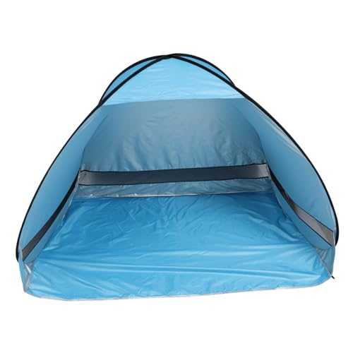 GAROZATION Beach Tent Shade Pop up Tents Automatic Foldable Beach Tent Portable Sun Shelter for Outdoor Picnics Camping & Travel Lightweight Uv Protection Canopy 200x120x130cm