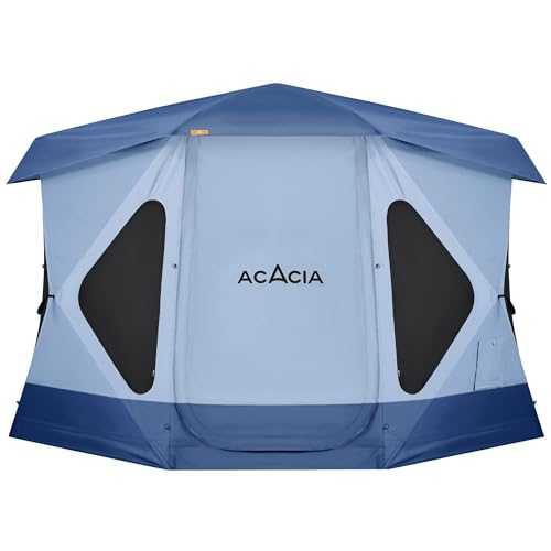 Space Acacia Lite Camping Tent | 2/3/4/8 Person Pop Up Tents for Camping | Lightweight & Durable Beach Tent | Level 7 Wind Resistance, UPF 50+ | Quick Setup for Camping & Backyard