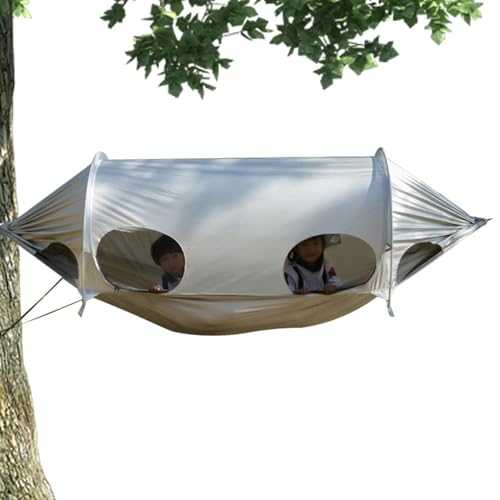 Jubilofex Double Camping Hammock, Double Camping Hammock, Space Double and Single Hammock | Travel The Net Swinging Bed Anti-Day for Backpacking at the Beach