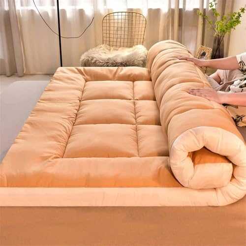 Thick Floor Futon Mattress for Adults Foldable & Portable Camping Bed Roll Up Mattress