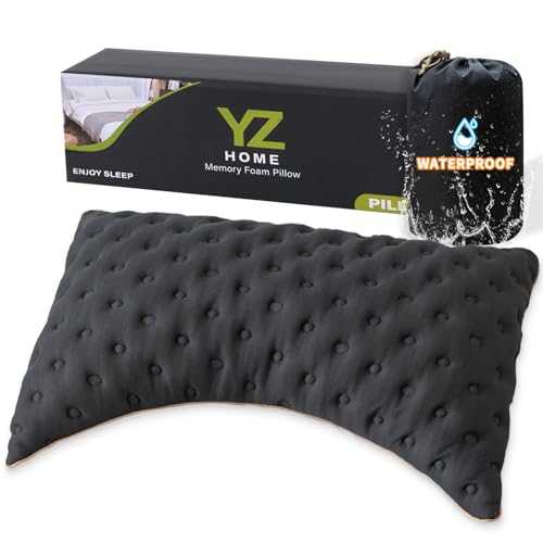 YZ HOME Camping Pillow for Side and Back Sleepers Travel Size Side Sleeper Pillow with Adjustable Memory Foam Filling for Neck and Shoulder Pain - Additional Storage Bag Included,Black