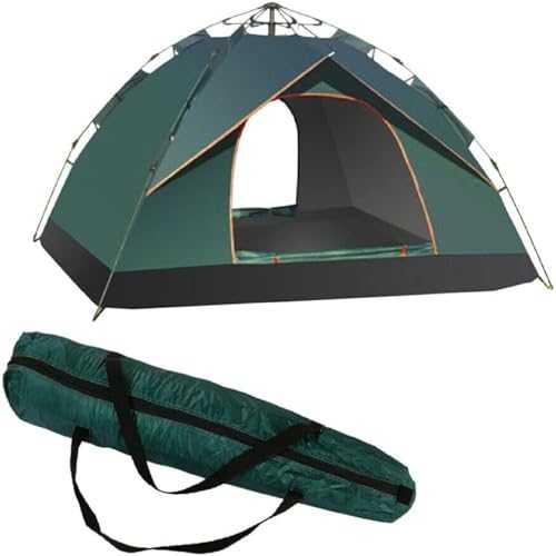 Dome Tents Pop Up Camping Tent Automatic Camp 2-3 Person Canopy Lightweight Backpacking Tents for Hiking Backyard Green-1