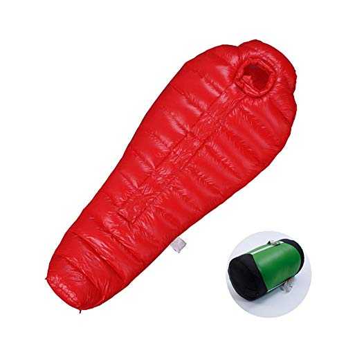 GALSOR Camping Sleeping Bags for Big and Tall Mummy Sleeping Bag Camping Lightweight Warm Waterproof Portable Big And Tall Hiking Traveling Outdoor Activities For Adults Red Rectangular Sleeping Bag