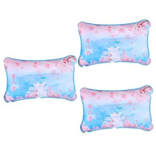 Yardwe 3pcs Inflatable Sleeping Pillow Outdoor Pillow Cooling Feature Camping for Pool Party