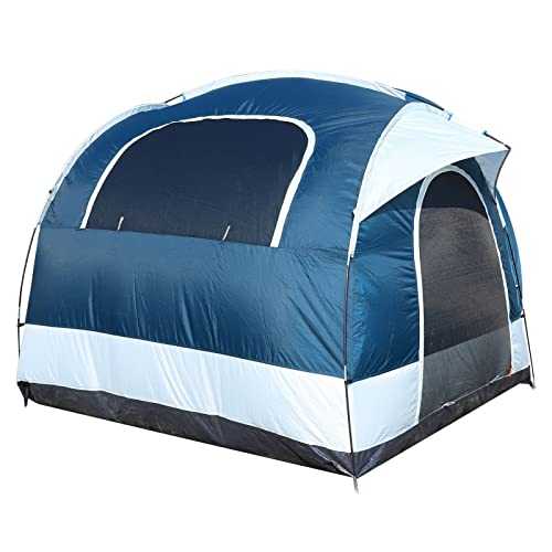 CHICIRIS Self Drive Tailgate Tent - Outdoor Camping Convenience, Double Layer Stormproof Design, Durable 210D Oxford Fabric, Humanized Design, Easy to Use and Store