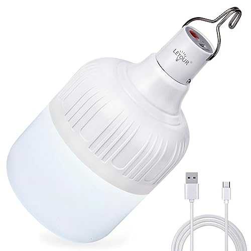Camping Light, LETOUR Camping Lantern 60W 5000Lumens Camping Lights for Tents 5 Modes 8800mAh LED Tent Light , Hanging Dimmable Portable Tent Lamp for Outdoor Camping, Hiking, Emergency
