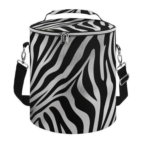 Large Cooler Bag, Zebra Print Print Cooler Bags,Beach Cooler Bag,Soft Cooler Bag for Picnic,Camping,& Beach Accessories