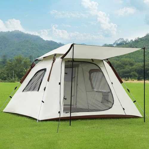 Family Camping Tent With Canopy Tarp Pop Up Beach Canopy Tent With Porch, Waterproof Pop Up Instant Tent For Family Outdoor Camping, Hiking,Picnic