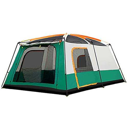 Tent-8-Person-Camping-Tents,Waterproof Windproof Family Tent,with 3 Doors 1 windows,Double Layer,with Carry Bag,for All Seasons