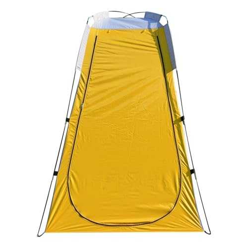 OZLCUA Changing Tent Privacy Shower Tent UV Protection Changing Room Shelter Tent Tear-Resistant Beach Shower Toilet Tent for Hiking Travel Pop Up Tent(Yellow)