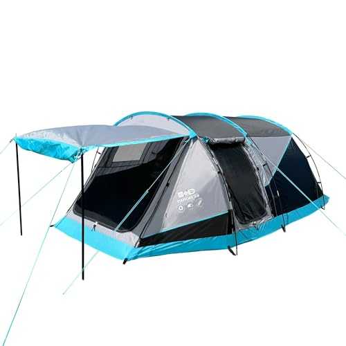 OLPRO Outdoor Leisure Products 3 Berth Tunnel Tent with 5000mm HH rainfly, UV protection, Sewn in groundsheet Festival & Weekend trip tent