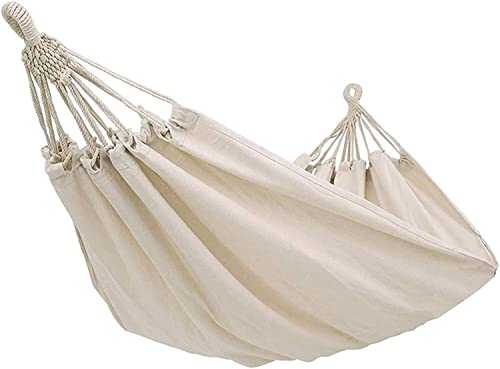 Swinging Hammock Outdoor Double Hammock Camping Rope Swing Chair Canvas Hammocks For Terrace Travel Hiking Indoor Home Decor Travel Tree Hammocks